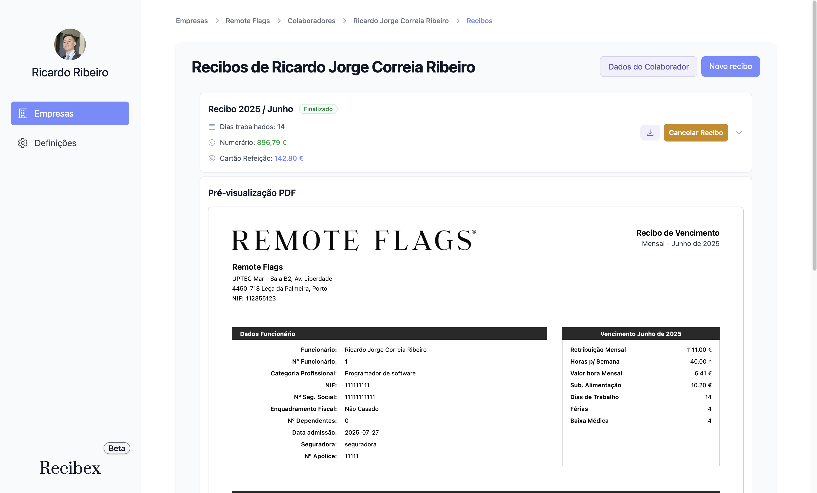 Recibex Screenshot 4